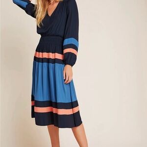 Current Air Navy and Blue Colorblock Dress